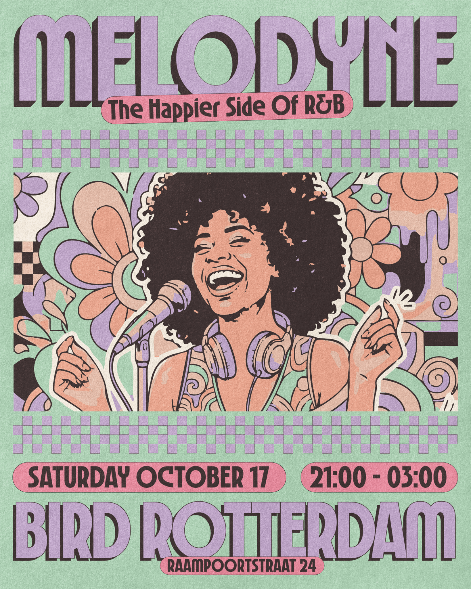Melodyne event flyer